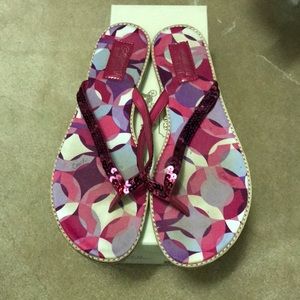 Coach flip flops
